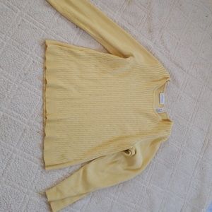 Yellow sweater shirt